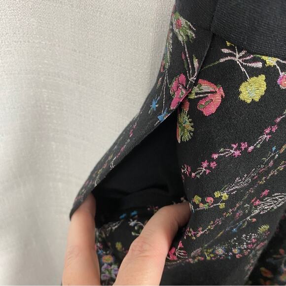Ted Baker London Black Unity Floral Brocade Mooris A Line Dress Sz.2(US 4-6) - Picture 9 of 16